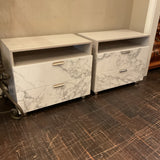 Pair of Bernhardt Stratum Nightstands (R)