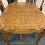 Broyhill Table, 8 Chairs, 2 Leaves