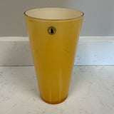Hand-Made Orange Glass Vase