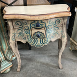 Painted 2 Drawer End Table