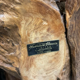 Furniture Classics Teak Root & Glass Console