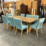 Tommy Bahama Table W/ 8 Velvet Chairs