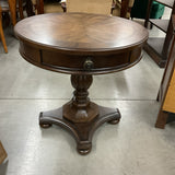 Round End Table with Drawer