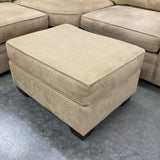 Pottery Barn Sectional and Ottoman with Performance Everdaysuede
