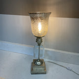 Mercury Glass Hurricane Lamp