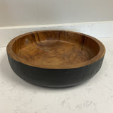 15.5" Round Pottery Barn Wood Bowl