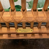 Set of 4 Vintage McGuire Rattan Cathederal Chairs