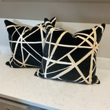 Pair of Ryan Studio Velvet Ebony Pillows (311A133-4060)