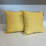Pair of Yellow Indoor/Outdoor Pillows