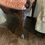 Queen Anne Bench w/Zebra Cushion