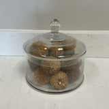 Glass Apothecary Jar w/Filler