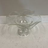 Seeded Glass Pedestal Bowl