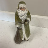 Glittered Green Santa