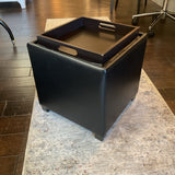 Black Storage Ottoman