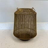 Gold Wire Candle Lantern