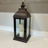 Large Lantern w/Battery Operated Candles