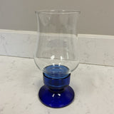 2 Piece Cobalt Blue Hurricane Globe