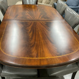 American Drew Table, 1 Leaf, and 8 Chairs