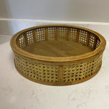 Round Wood Tray