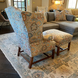 Wingback with Ottoman (As Is)