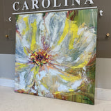 Floral Print on Canvas
