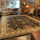 12 x 15'6" Samad Limited Edition Silver Screen collection Bogart Rug