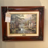 Thomas Kinkade Art "Hometown Evening"