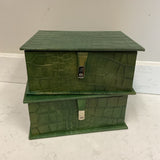 Set of 2 Green Boxes