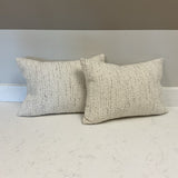 Pair of White Boucle Pillows