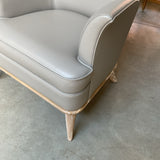 Global Views Leather Jackie Chair