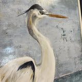 Blue Heron Art in Blue Frame