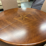 Bassett Table with 6 Chairs, 1 Leaf & Table Pads