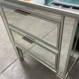 Pair of Mirrored Pottery Barn Park Nightstands