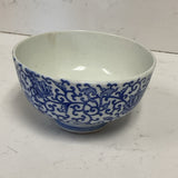 Small Blue & White Ivy Bowl