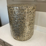 Three Hands Mosaic  Round Side Table