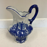 Blue and White Pitcher
