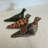 Set of 3 Painted Birds