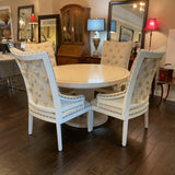 Bernhardt Silhouette Table 1 Leaf and 4 Chairs