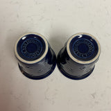 Pair of Longaberger Blue Votives
