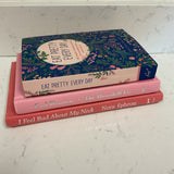 Set of 3 Pink Books