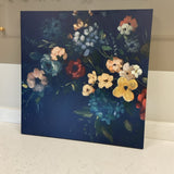 Navy Blossoms Art