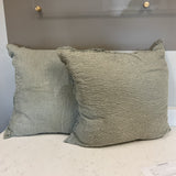 Pair of Woven Sea Foam PIllows