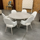 Round Lexington  Dining Table with 6 Chairs