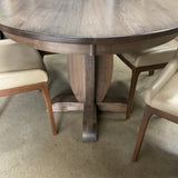 Table with 2 Leaves & 6 LeatherAnn Dining Chairs by Colibri