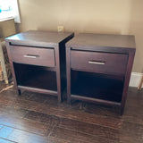 Pair of Mahogany Nightstands