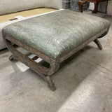 Custom Our House Leather Ottoman