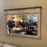 Bassett Distressed White Mirror