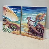 Pair of Beach Chair Canvases