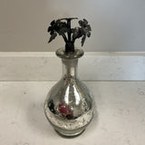 Mercury Decanter w/Floral Lid