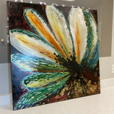 Metalic Floral Canvas